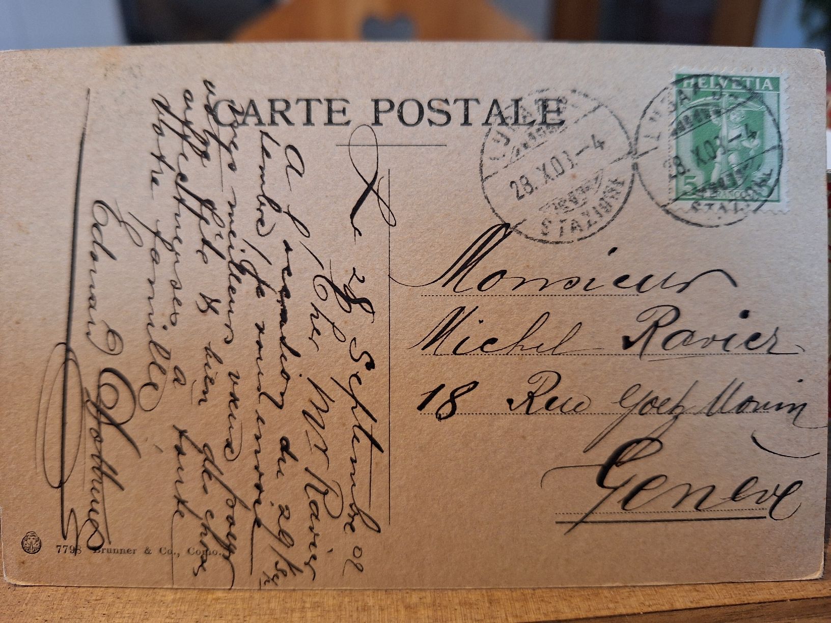 Cartes postales: Aprés l'orage  – D'occasion à Balgach par SIMEON27 1