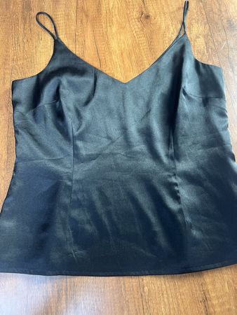 Seide Damen Top schwarz Grösse 38 Seide neu