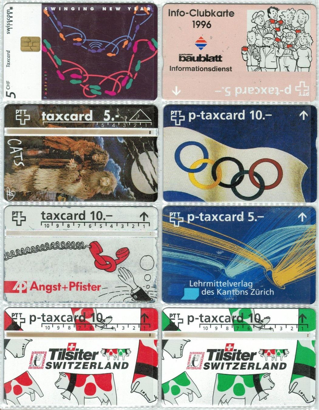 Cartes de téléphone: 8 Taxcards – D'occasion à Zürich par Tolima194