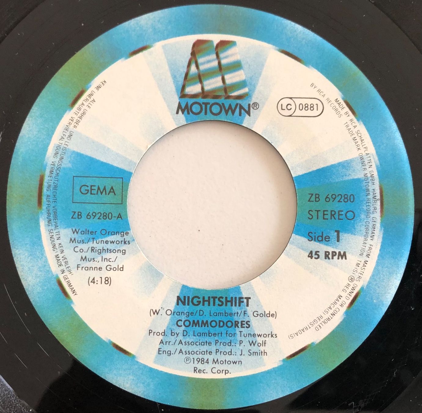 Vinyles: COMMODORES - NIGHTSHIFT – D'occasion à Poliez-Pittet par Newtown-Records 2