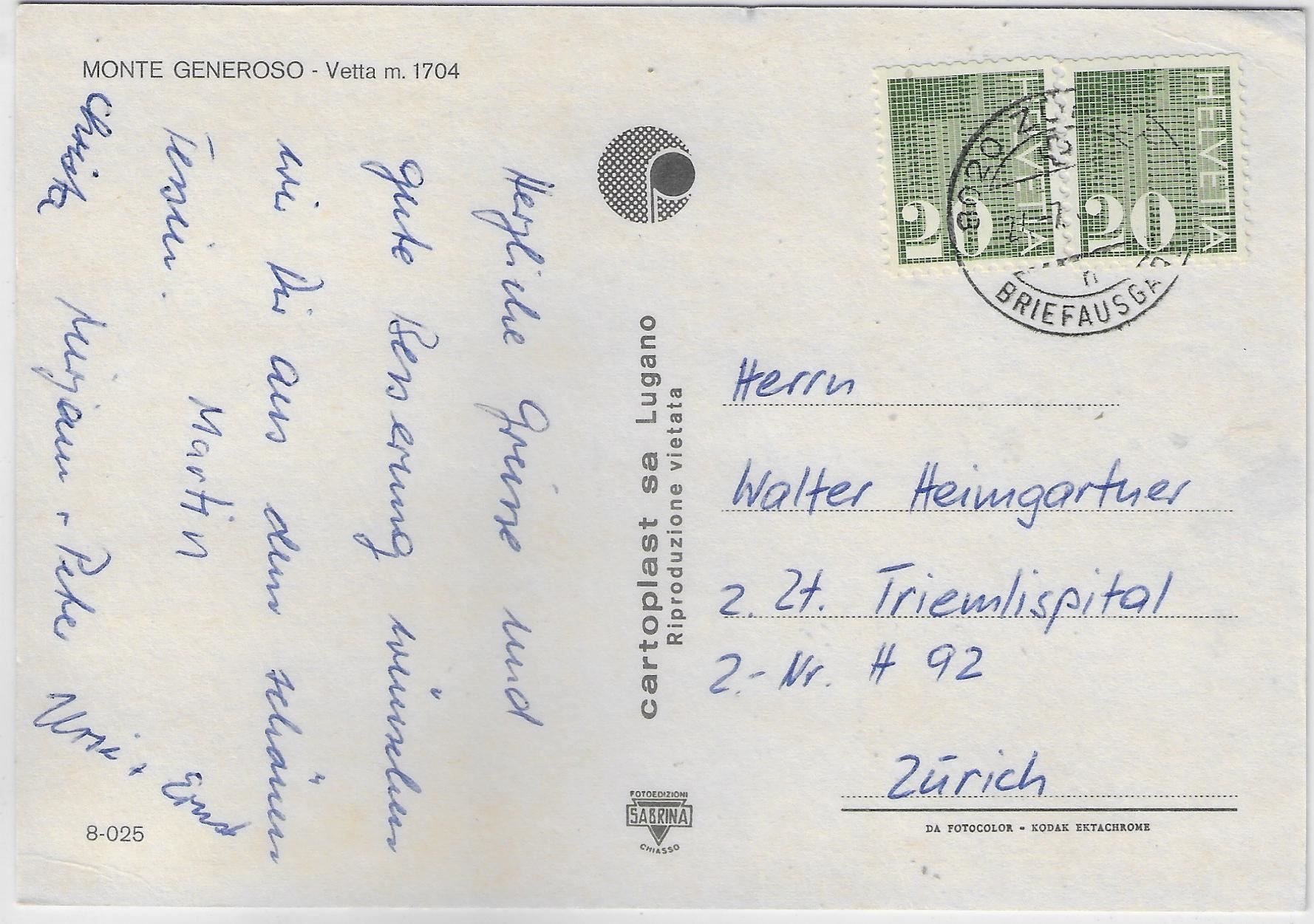 Cartes postales: Monte Generoso - Multiview – D'occasion à Ettingen par Kartenplanet 1