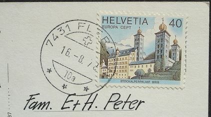 Cartoline postali: FLERDEN GR Flugaufnahme – Usato da Jona venduto da philajona 1
