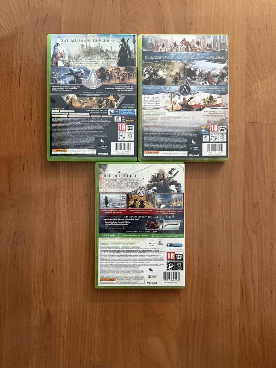 Microsoft Jeux: 3 Assassins Creed Xbox 360 Games – D'occasion à Hendschiken par Jamie2006 1
