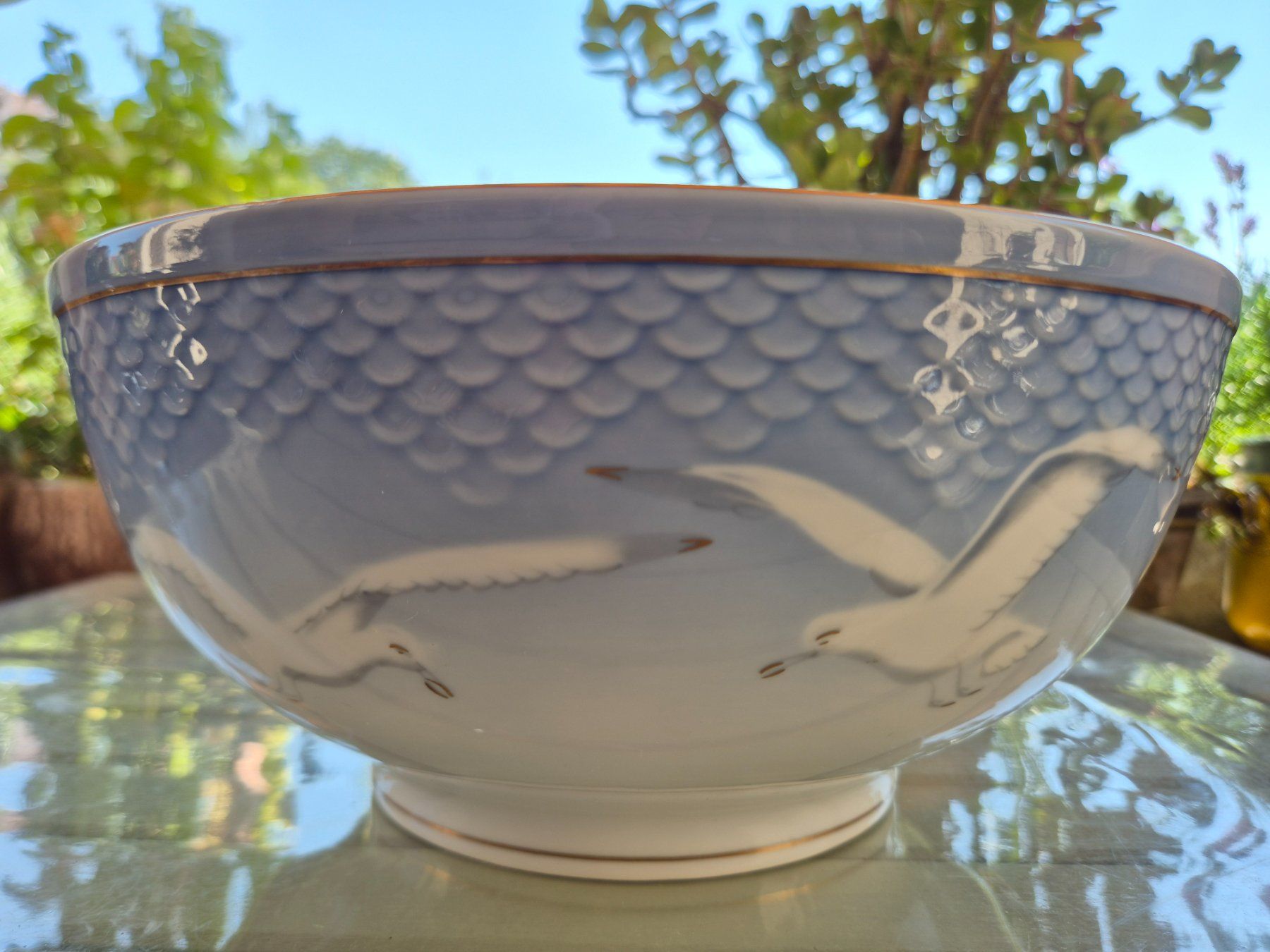 Royal Copenhagen Ciotole: Grosse Schüssel mit Möwenmotiv Bing&Grondhal – Nuovo (secondo la descrizione) da Bern venduto da aronari 1