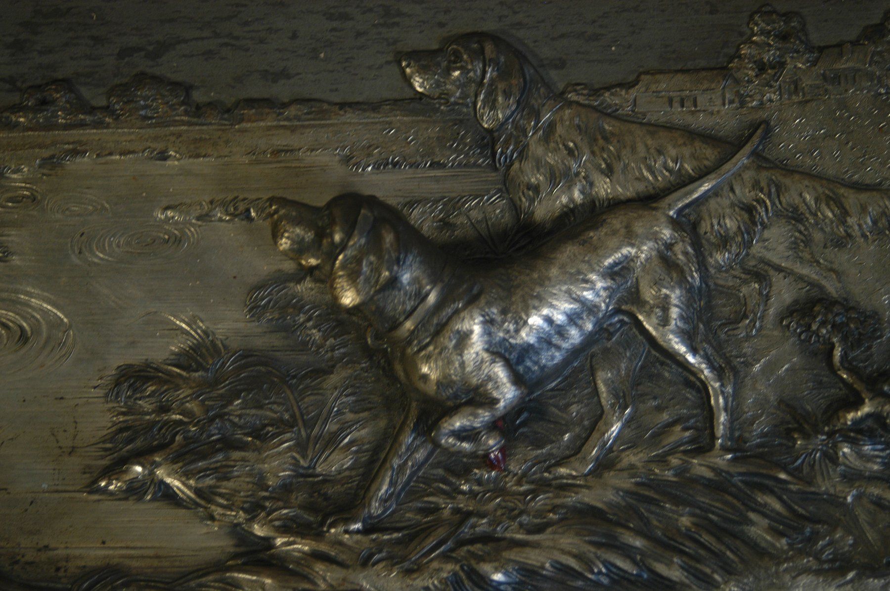 Sculture & Statue: Hunde Metall Halbrelief – Usato da Herisau venduto da Wisen 2