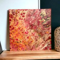 Abstraktes Acrylgemälde “Gemisch der Gefühle“ 40x40cm