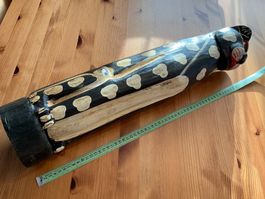 grosse KATZENSKUPTUR  aus Holz,  60 cm Höhe