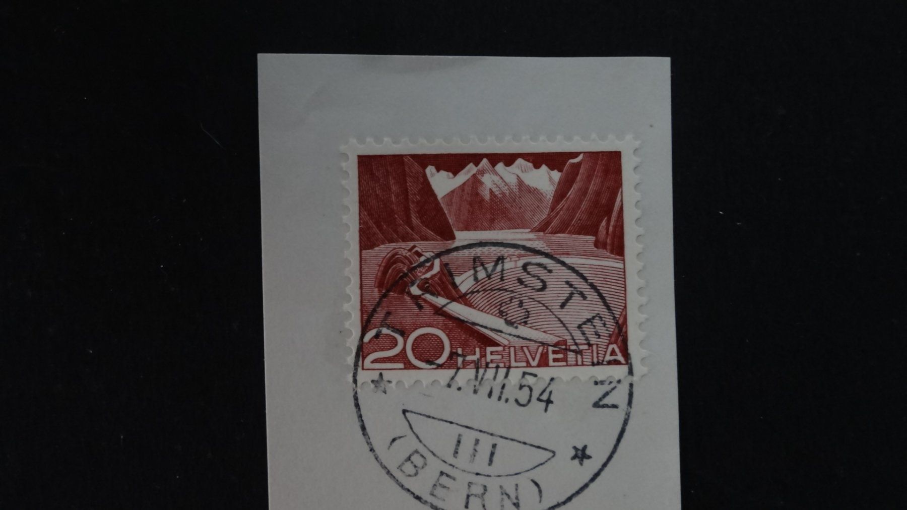 Tutti i francobolli: TRIMSTEIN (Bern)  7.VII.54   167 – Usato da Anwil venduto da larks