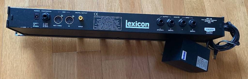 Lexicon Equalizzatori: Lexicon MPX 100 Multi Effects Processor Reverb Delay w/ PSU – Usato da Lausanne venduto da duvy 1