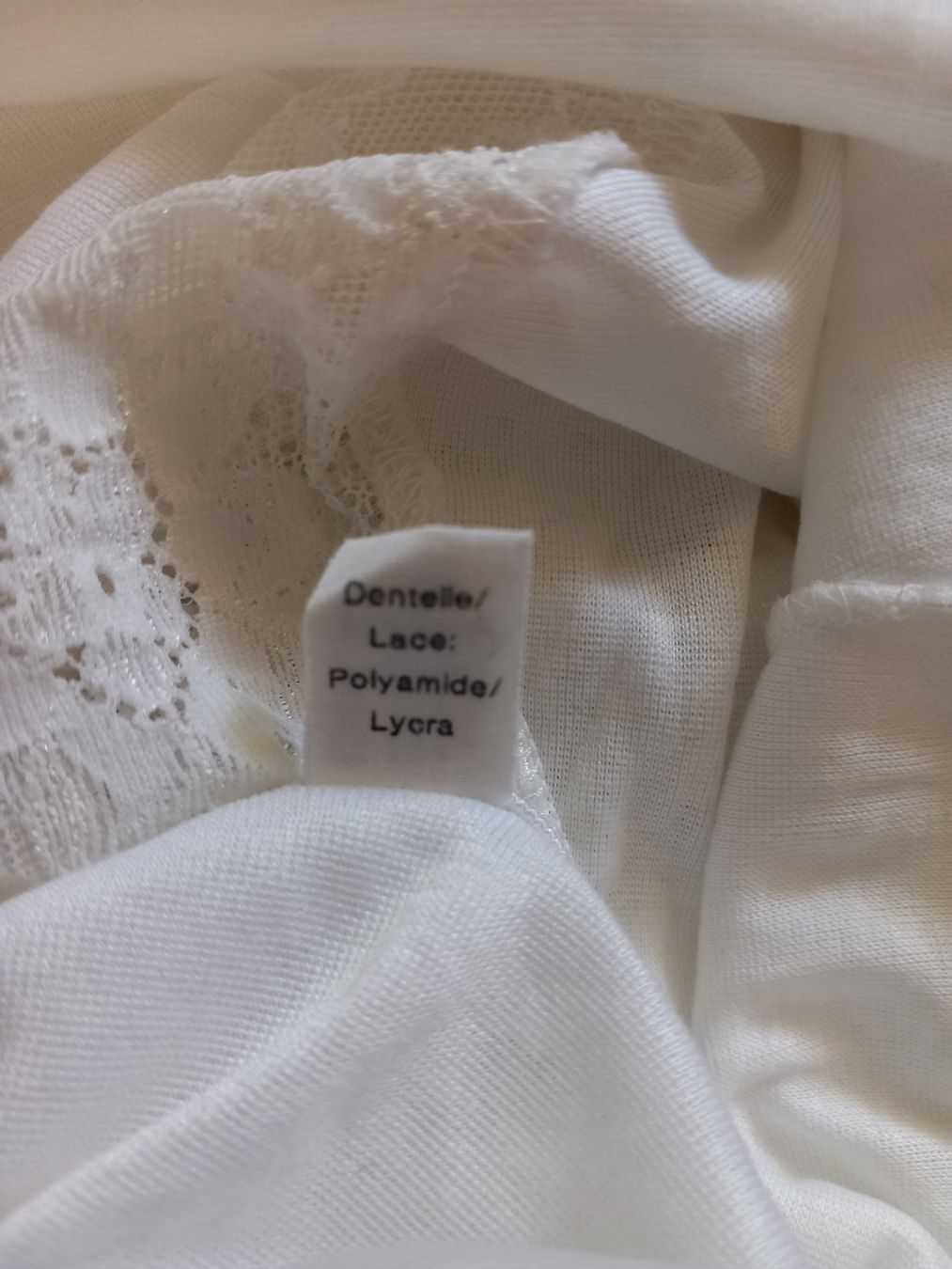 Calida Top: Top blanc en dentelle CALIDA – Usato da Faoug venduto da per_kp6r 3