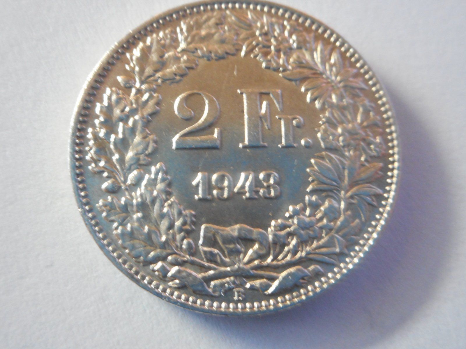 Tutti le monete: 2 Fr. 1943 silber  unz/stgl – Nuovo (secondo la descrizione) da Kriegstetten venduto da pizlad2010 2