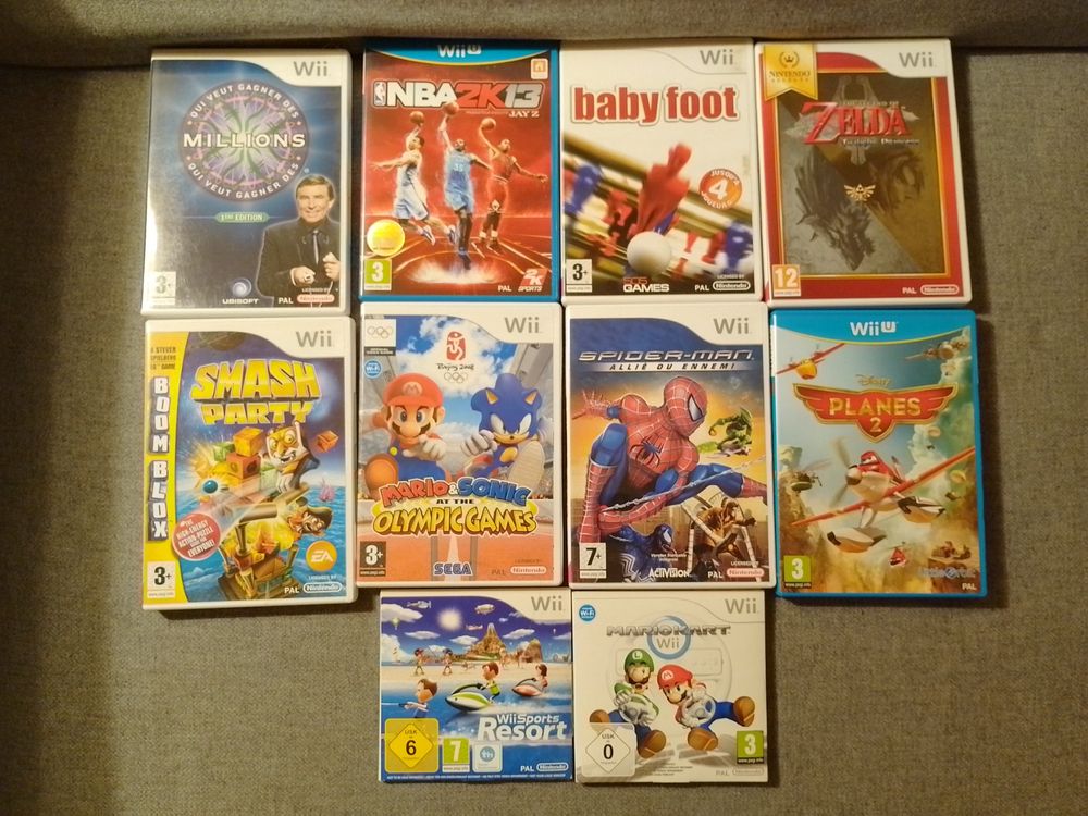 Lots de jeux WII et WII U. Kaufen auf Ricardo