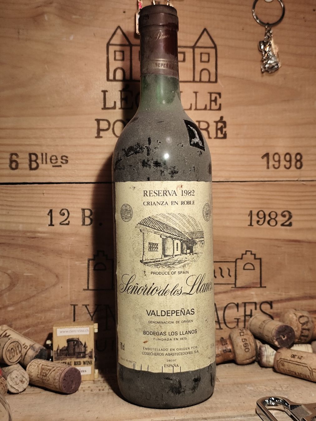 Wein: 1982  Senorio de los Llanos Reserva – Neu (gemäss Beschreibung) aus Büsserach von Vintage-vins 1