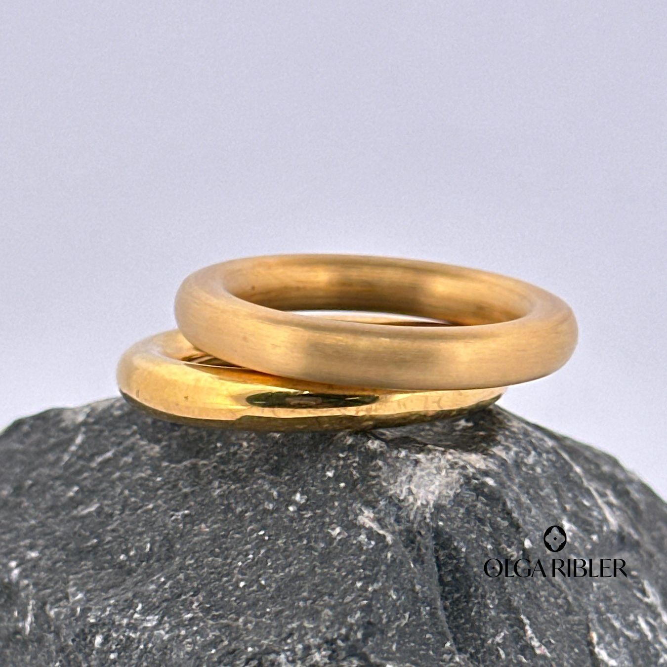 Olga Ribler Anelli: Edelstahl Set aus 2 Ringen Grösse 60 – Nuovo (secondo la descrizione) da Luzern venduto da Schmuckoutlet 5