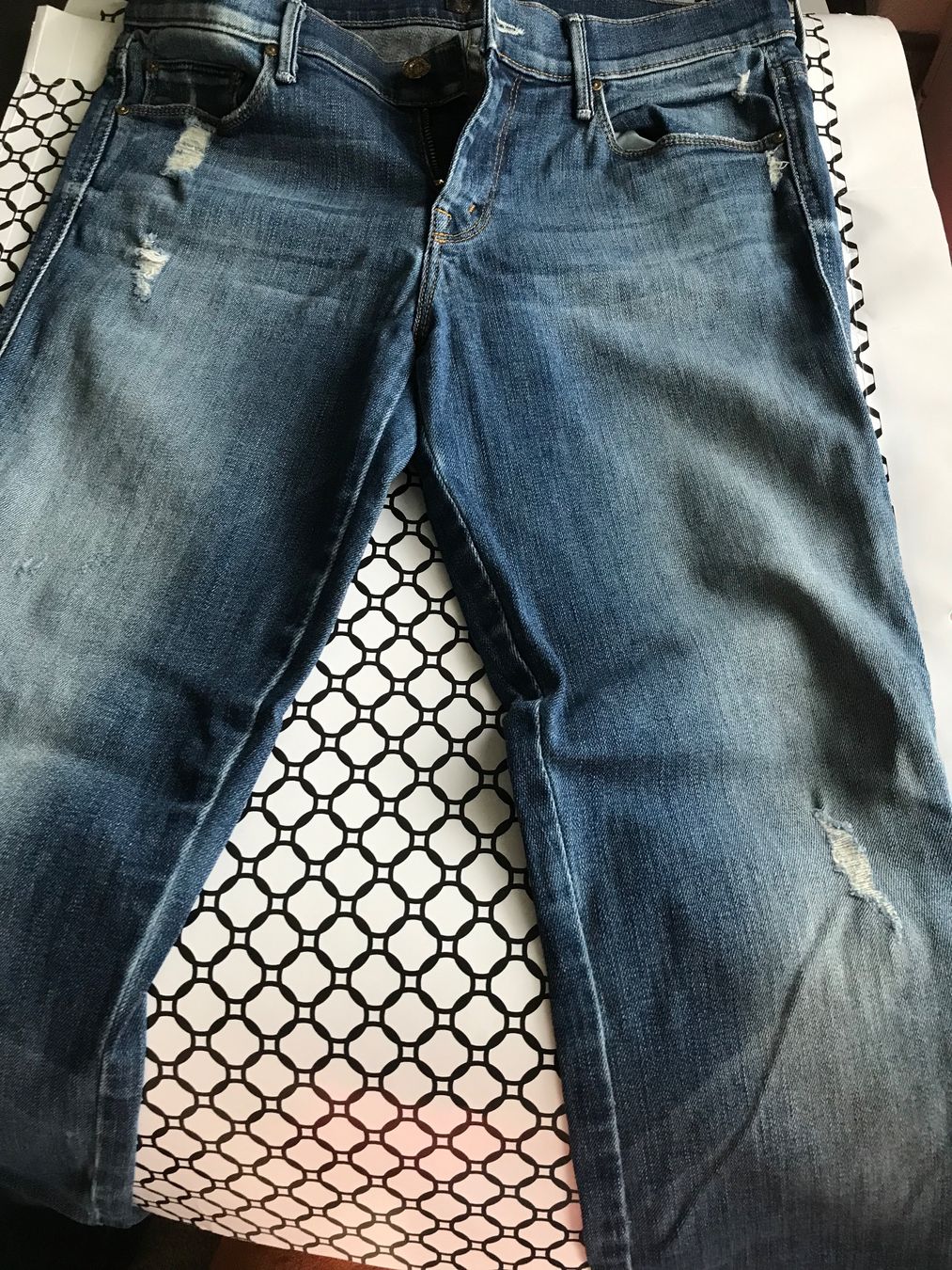 Jeans: Mother Jeans, Grösse 29, blau, Style destroyed – Gebraucht aus Niederteufen von mix18 4