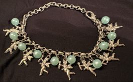 Charmantes Armband mit Putten und türkisenen Kunstperlen