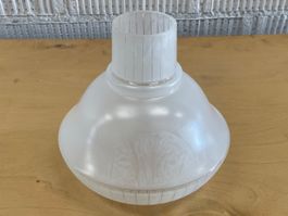 Lampenschirm_Glas Krisall/Geätzt_ca. ⌀ 60, ⌀ 200 x H 190 mm