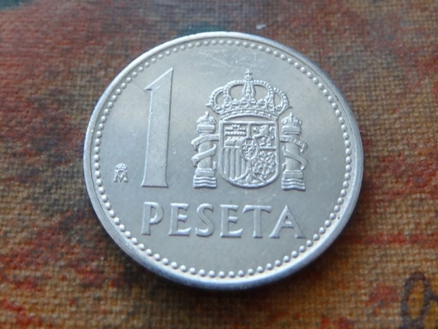 Tutti le monete: ESPAGNE  1  Pesetas  1987  (Z) – Usato da Romanel-sur-Lausanne venduto da Swift13 1