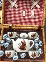 Dînette lapin en faïence vintage