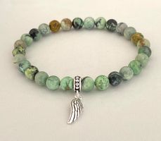 Edelstein Armband Variszit / Variscit Silber auf Mass