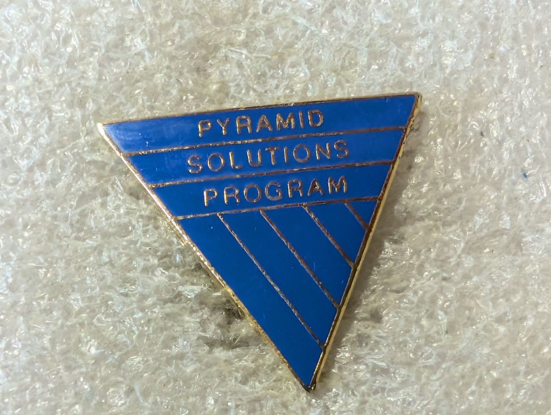 Placchette & Badge: Ansteckpin 172: Pyramid Solution Program – Usato da Oppligen venduto da Pin-Fall-Shop