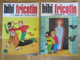 Lot de 2 BD anciennes "bibi fricotin" Pierre Lacroix (1975)