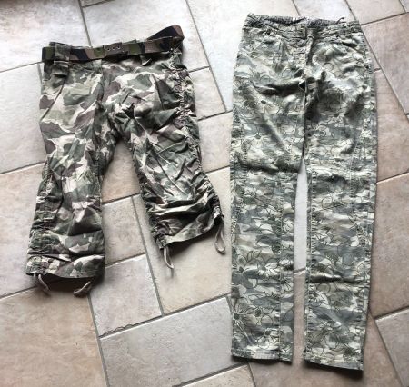 Mädchen Capri Hose & Lange Hose mit Gürtel 12-13 Jahre 158cm