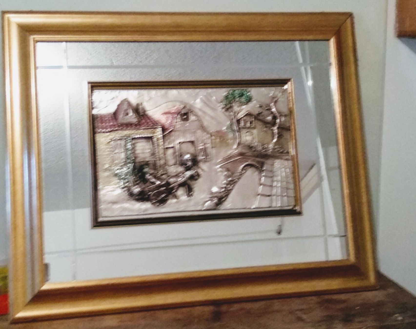 Dipinti: Bild mit Flach-Relief aus 925er Silber – Usato da Schwyz venduto da Vesparider01 1
