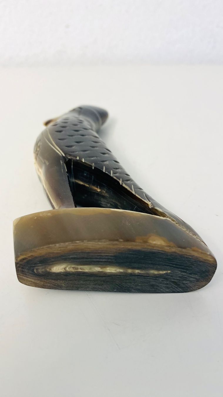 Statuette: Figur Horus Falke Horn handgeschnitzt – Usato da Zürich venduto da Arche_Brockenhaus 6