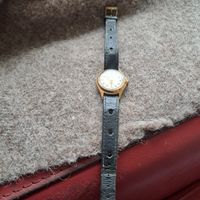Bifora Top Damenuhr Vintage Goldplattierung Lederarmband