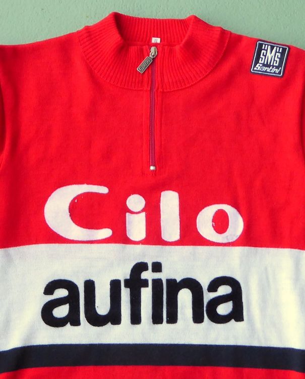 wunderschönes vintage Team CILOAUFINA SANTINI Velotrikot Kaufen auf