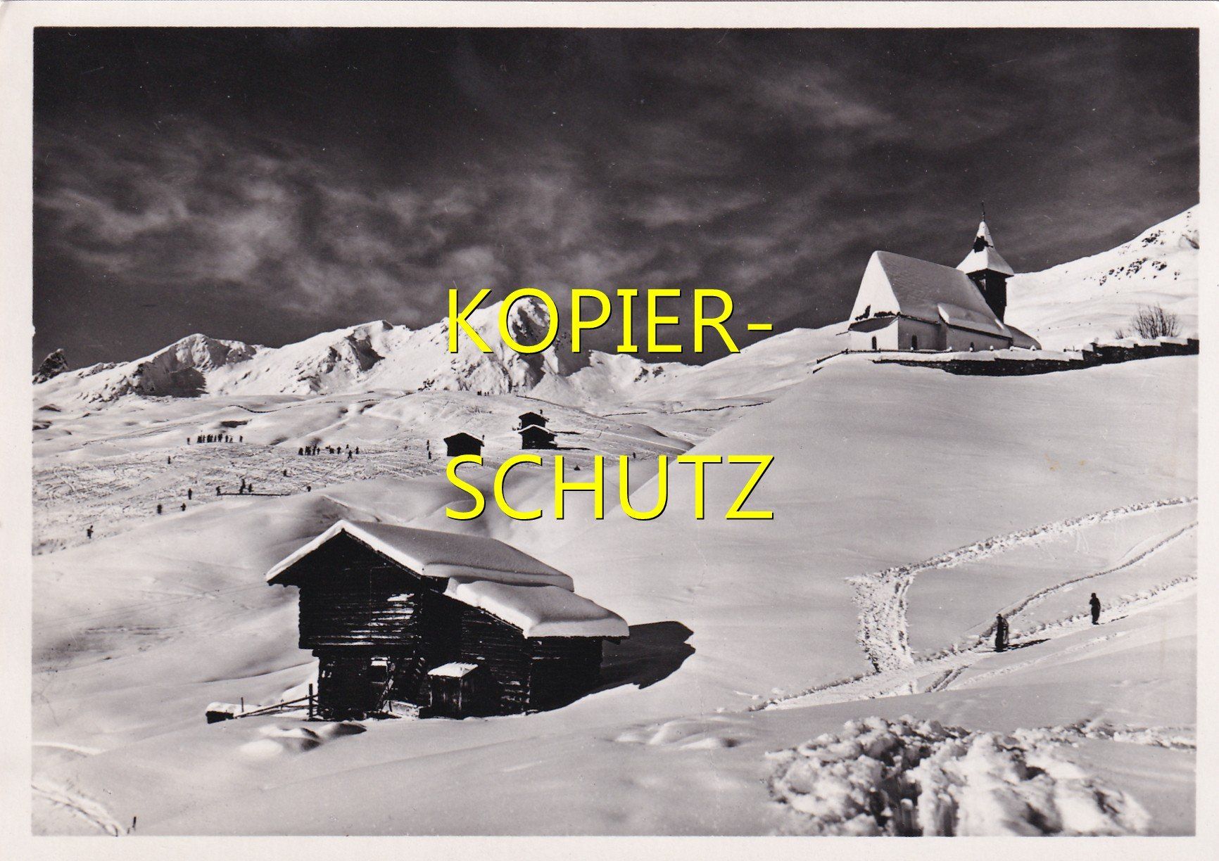 Cartoline postali: Arosa - Bergkirchli mit Plattenhörner /bc – Usato da Hombrechtikon venduto da Rudolf07