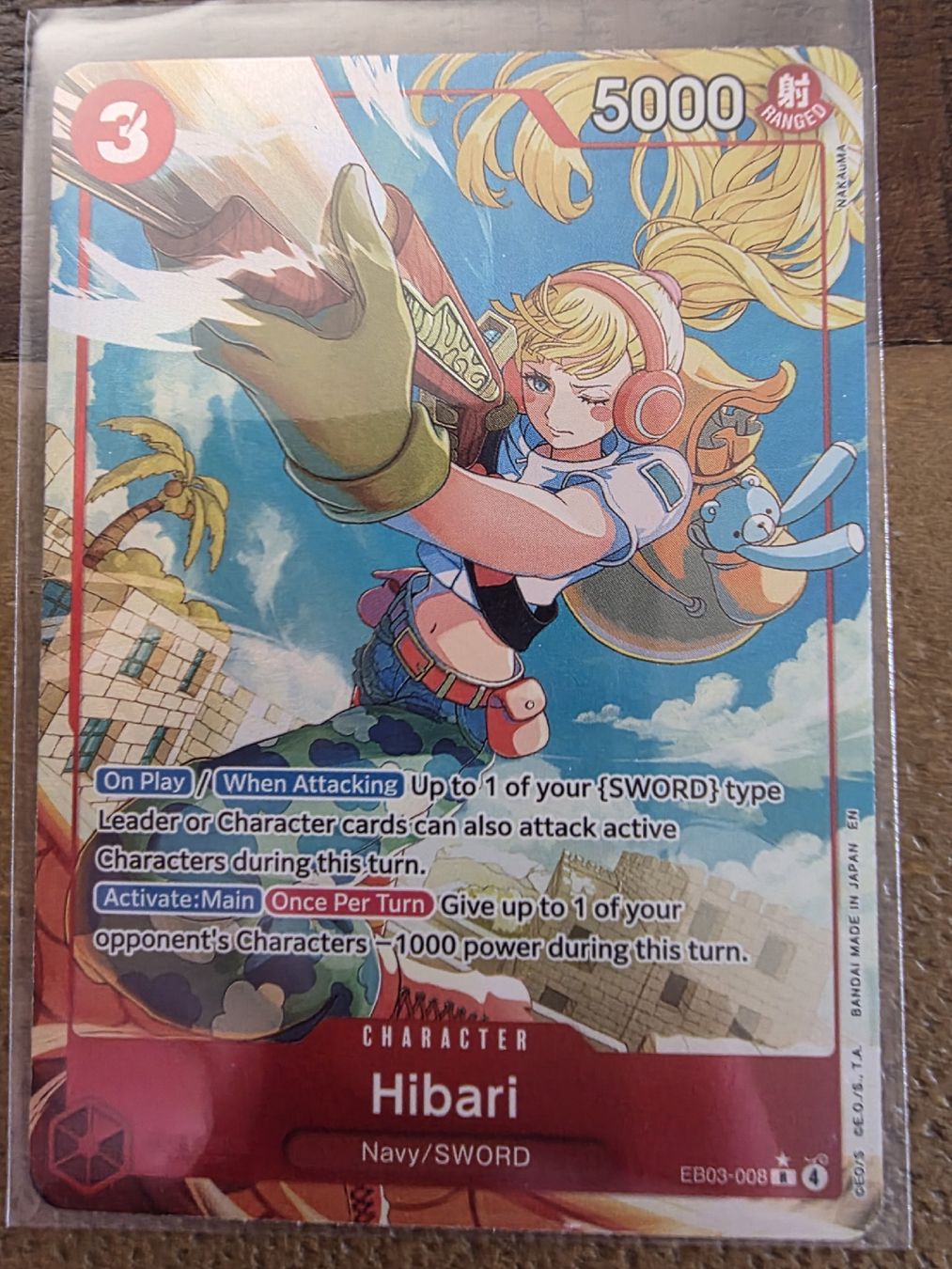 Bandai Sammelbilder & Trading cards: One Piece EB03-008 Hibari Alternate Art R☆ – Neu (gemäss Beschreibung) aus Winterthur von Alpo589