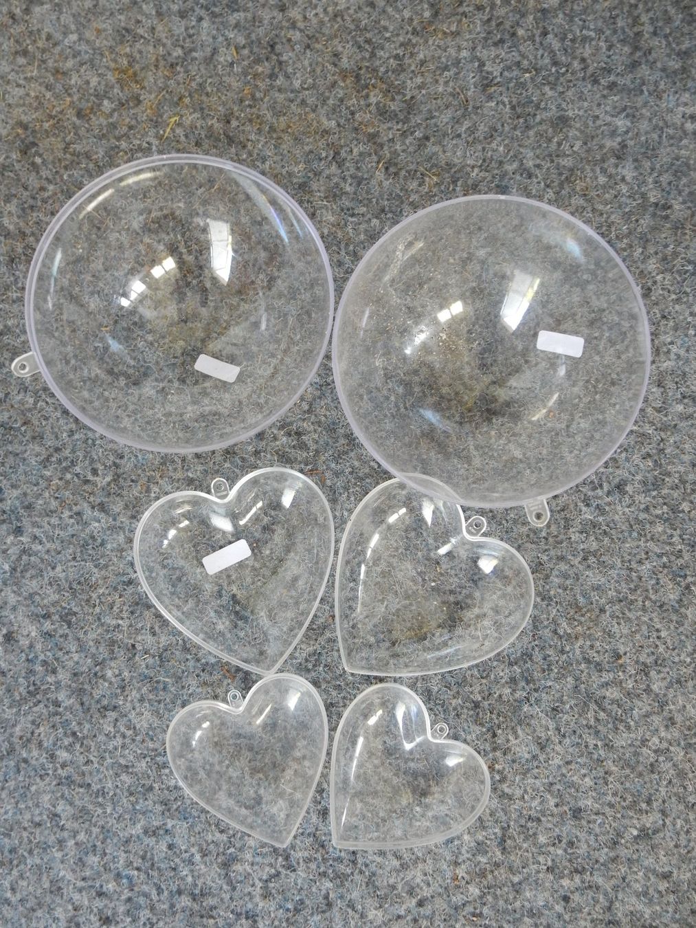 Kit bricolage: Basteln Set: 3 transparente Kugeln & Herzen Giessen/Befüllen – Usato da Jona venduto da simongarden 6
