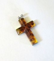 Anhänger Kreuz Bernstein