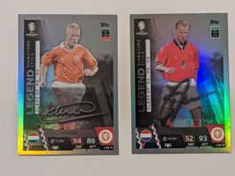 Topps Euro 2024 Legend signature style Koeman / Berkamp