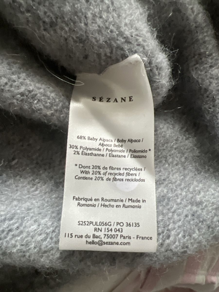 Sezane Maglioni & Felpe: Sézane Strickpullover Grau, Grösse M - Kuschelig Warm! – Nuovo (secondo la descrizione) da Ins venduto da ann_wp7f 4