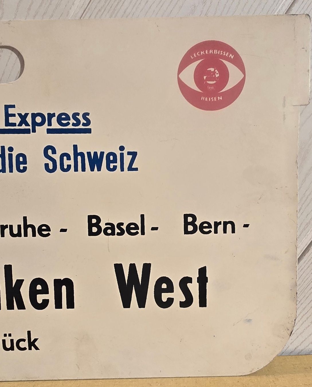 SBB/CFF/FFS Schilder: SBB - TEE - " TRANS EUROP EXPRESS " - Sonderfahrt – Gebraucht aus Biel/Bienne von Fischhene 3