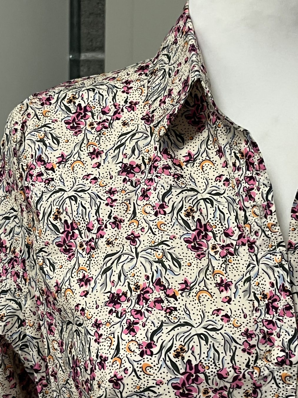 Camicette: Bluse mit Blumen, Baumwolle, Gr. S/M, NP 59.- – Nuovo e nell'imballaggio originale da Interlaken venduto da Jasmin_Flower 1