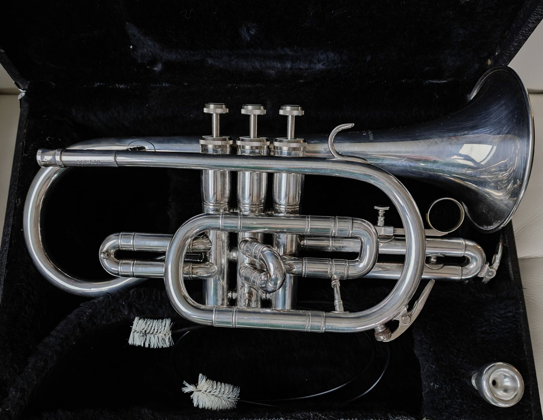 Jupiter Strumenti musicali: Cornett Taschentrompete JUPITER silber – Usato da Lachen SZ venduto da PizBuin35