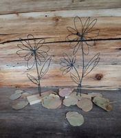 Drahtblumen, Herbstdeko, Blumenschmuck aus Draht, Top! Neu