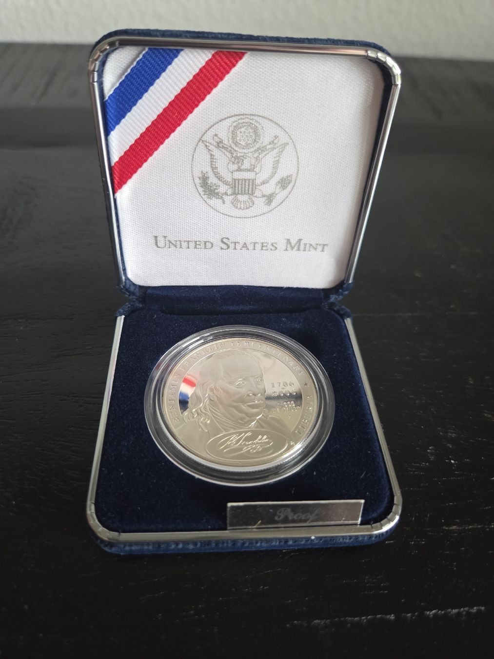 Tutti le monete: 2006 Benjamin Franklin "Founding Father" Proof Silver Dollar – Nuovo e nell'imballaggio originale da Basel venduto da Anghkorwatt 7