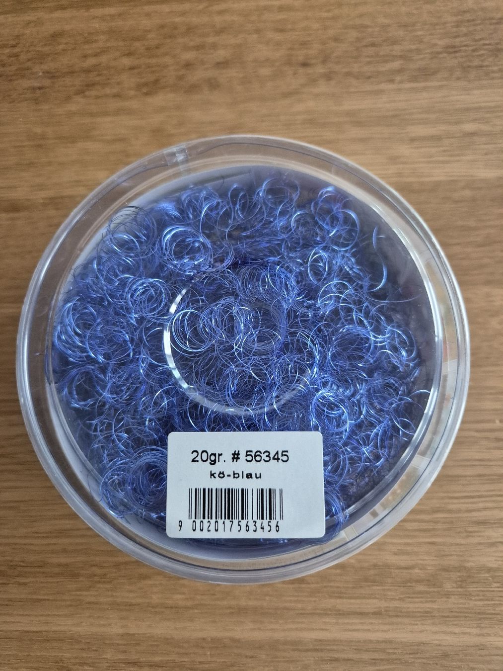 Kit bricolage: Bastelmaterial: Engelshaar, Königsblau 18 Gramm – Usato da Bern venduto da miruslav