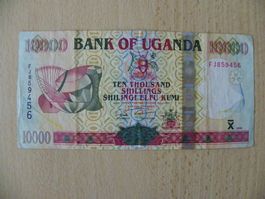 Uganda 10000 Shillings 2008, P-45b, VF, Fine (Serie FJ)