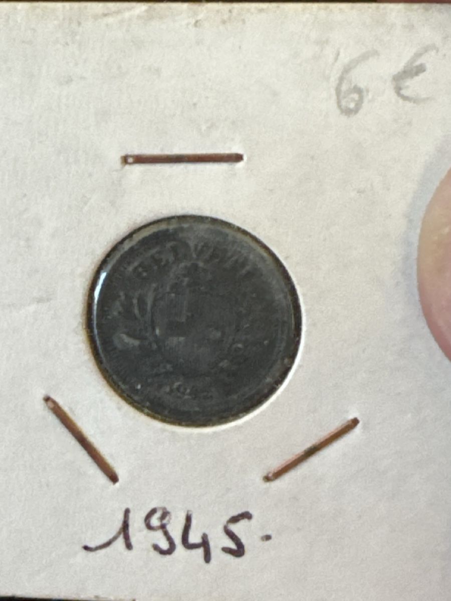 Tutti le monete: Pièce 1 centimes Suisse 1945 état usagé – Usato da Lausanne venduto da theodorbagwell
