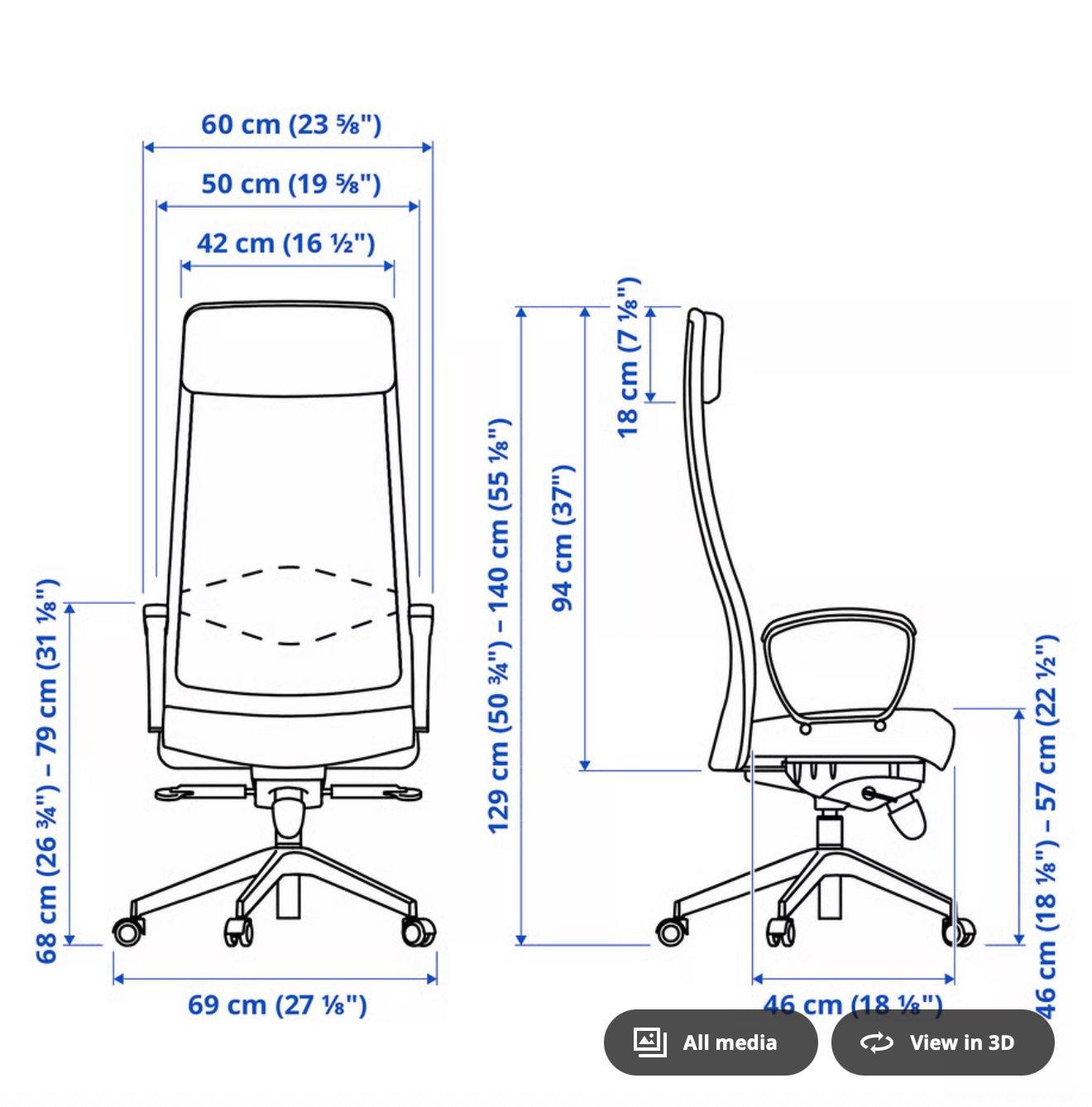 Rollstühle: Ikea Markus Bürostuhl – Gebraucht aus Zürich von fed_6snx 7