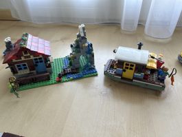 Lego Creator Berghaus mit Boot