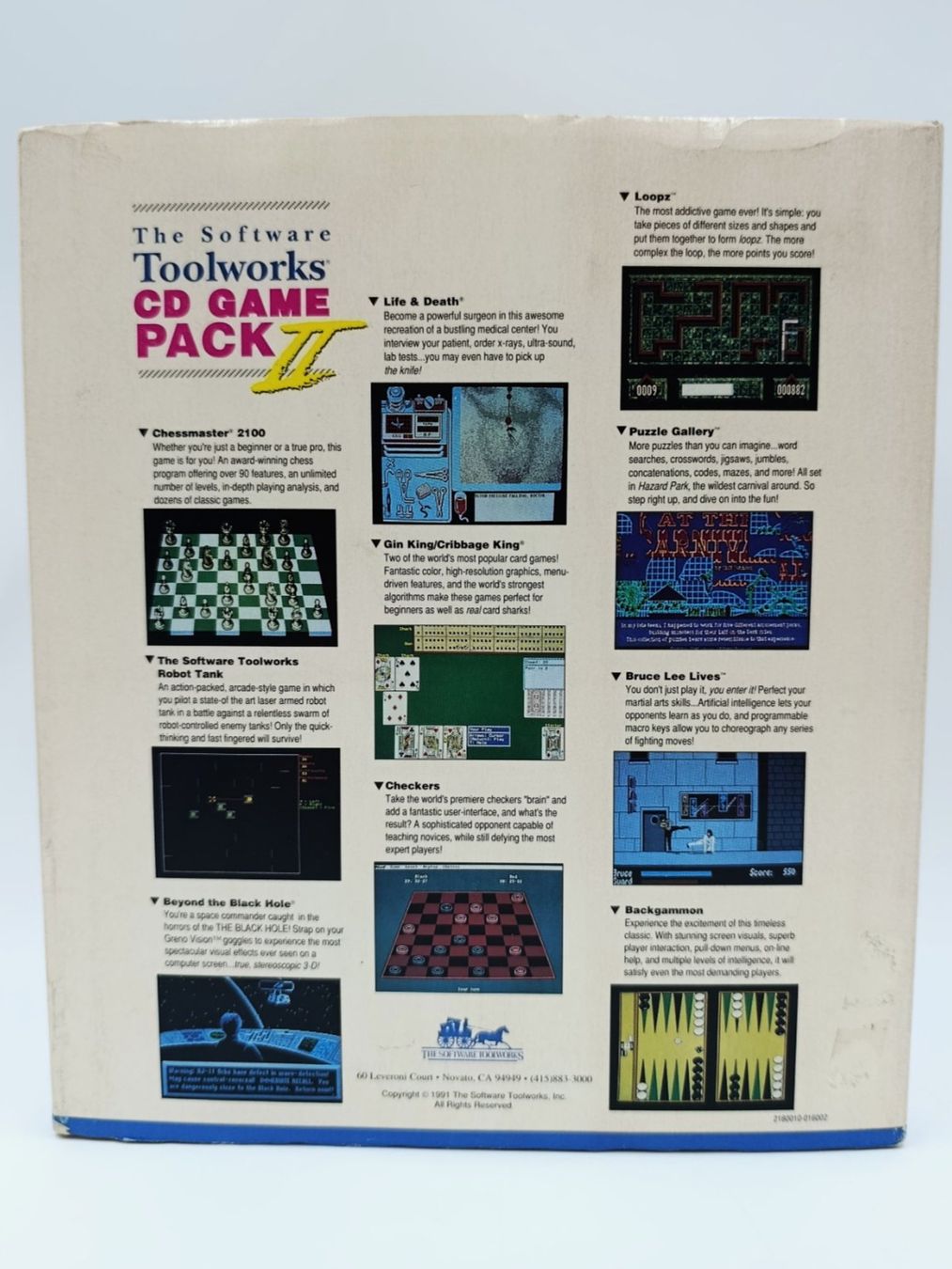 Giochi: Retro PC Game Software Toolworks CD Game Pack II, Top! – Usato da Wil SG venduto da Donaldus 1