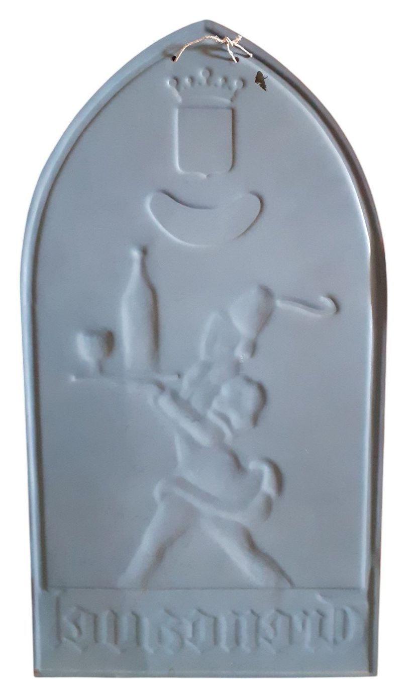 Insegne: Blechschild 1920er Brandy – Usato da Mörschwil venduto da antiksalon21 5
