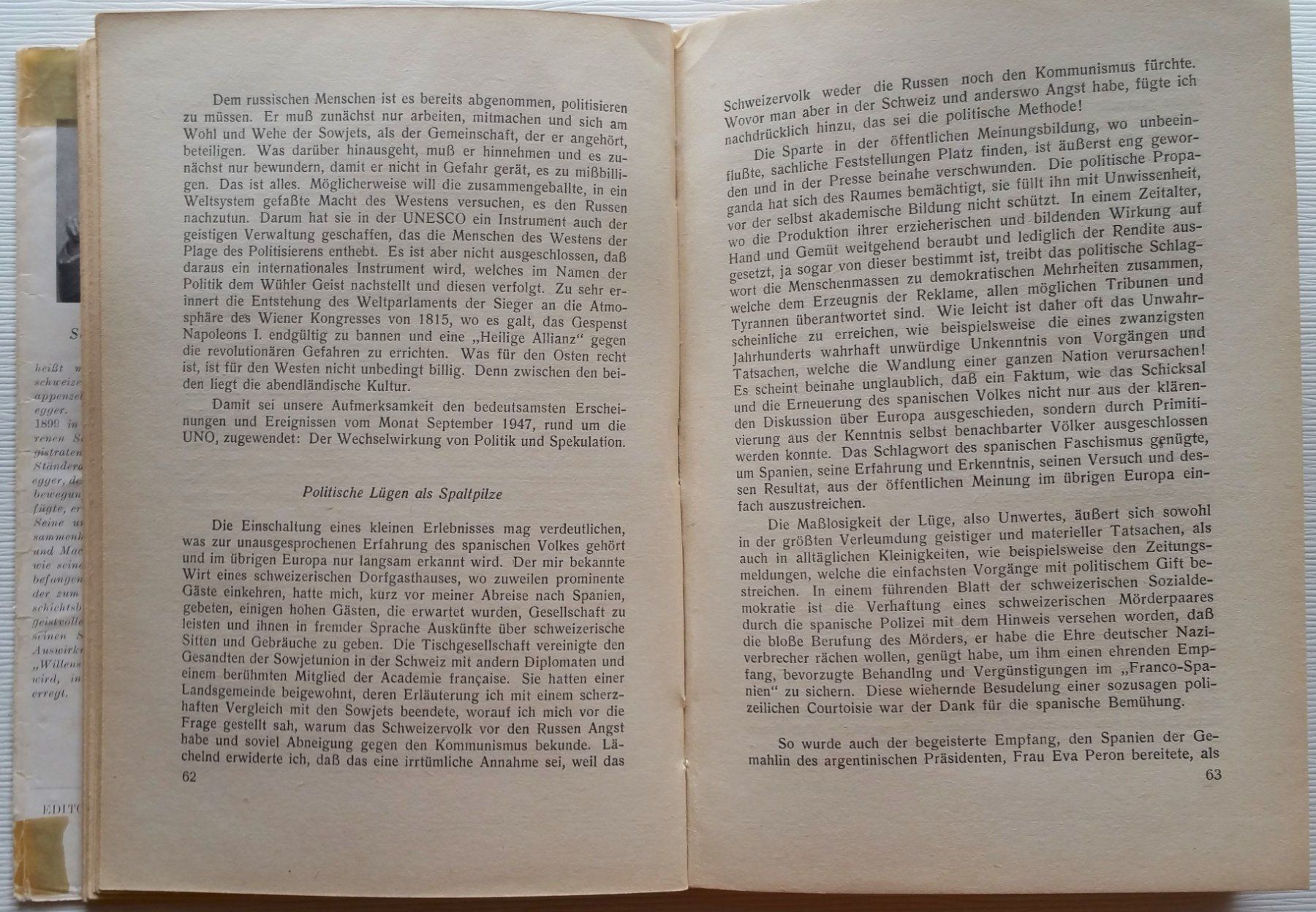 Libri: Spanischer Sommer - Reinhard Severin, 1952 – Usato da Oberriet SG venduto da Krishna111 6